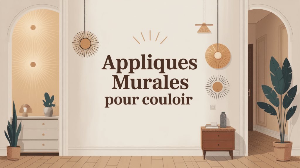 appliques murales pour couloir illustration ambiance chaleureuse