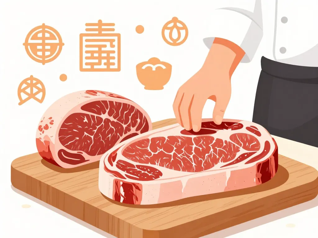 Coupe de baba beef mise en avant avec motifs asiatiques