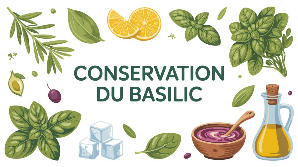 illustration conservation basilic conserver