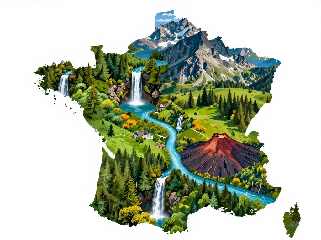 carte des cascades du voile de la mariée en france