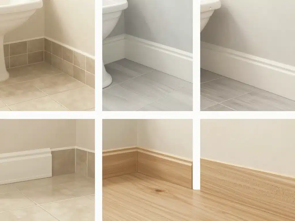 plinthe pour salle de bain adaptée à chaque type de sol