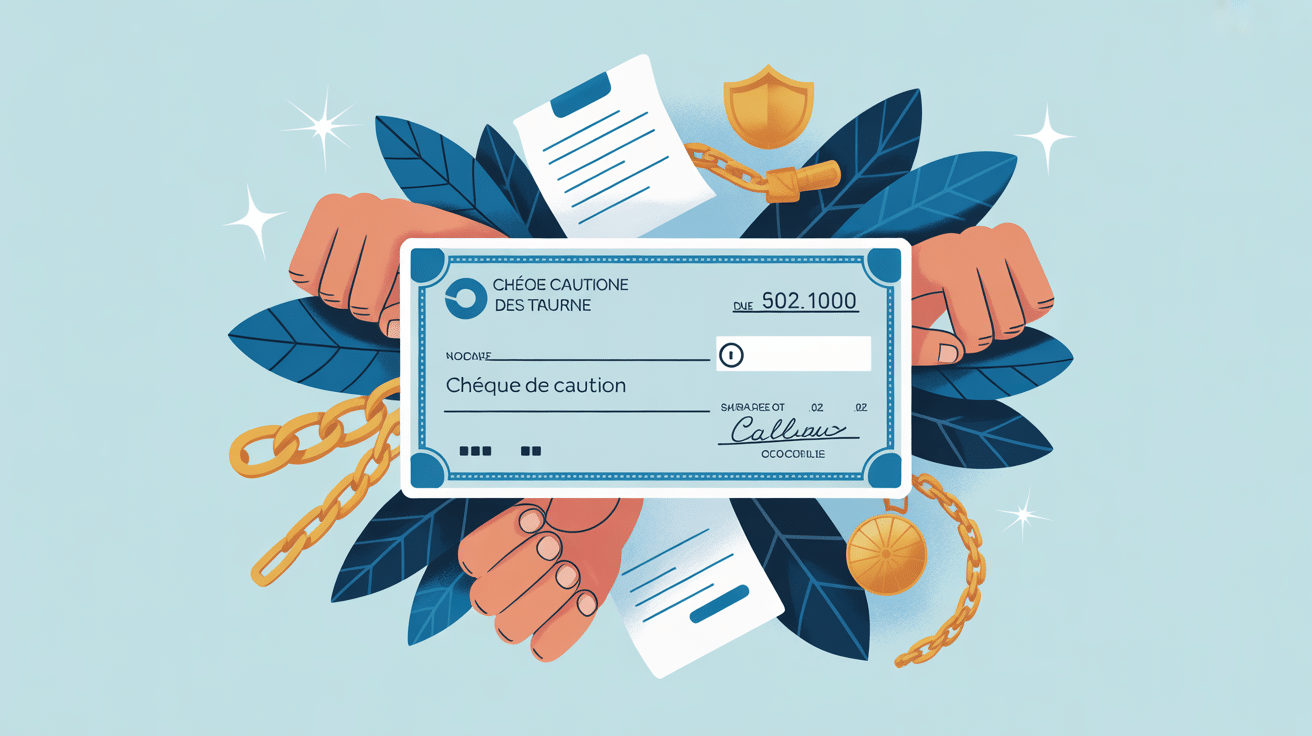 comment faire un chèque de caution non encaissable visuel garantie sécurisée