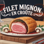 filet mignon en croute doré sur table de fête