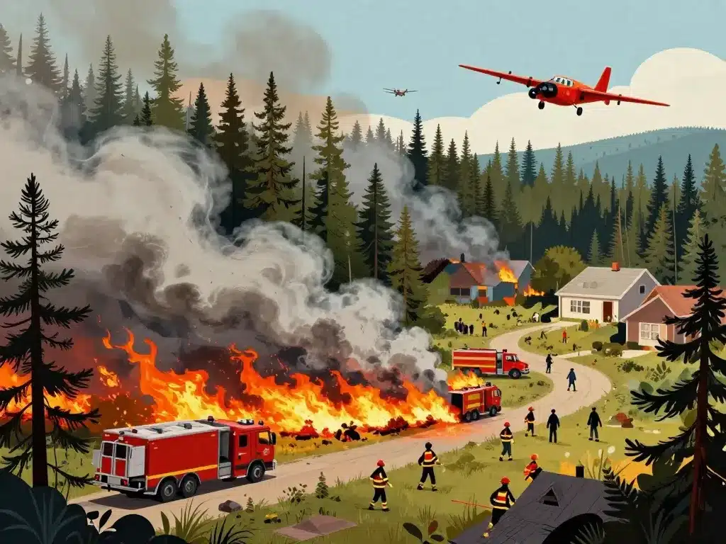 Chronologie incendie Biganos et intervention secours