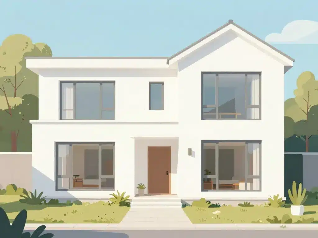 Maisons blanche design cohérent intérieur extérieur