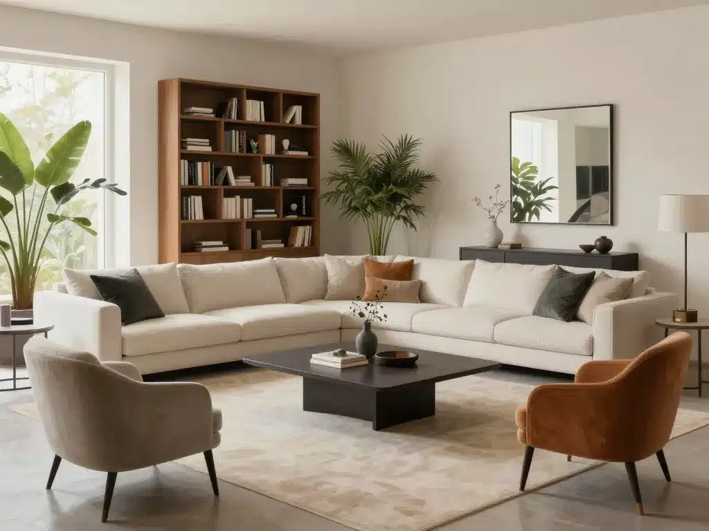 Meubles élégants pour grand salons image déco