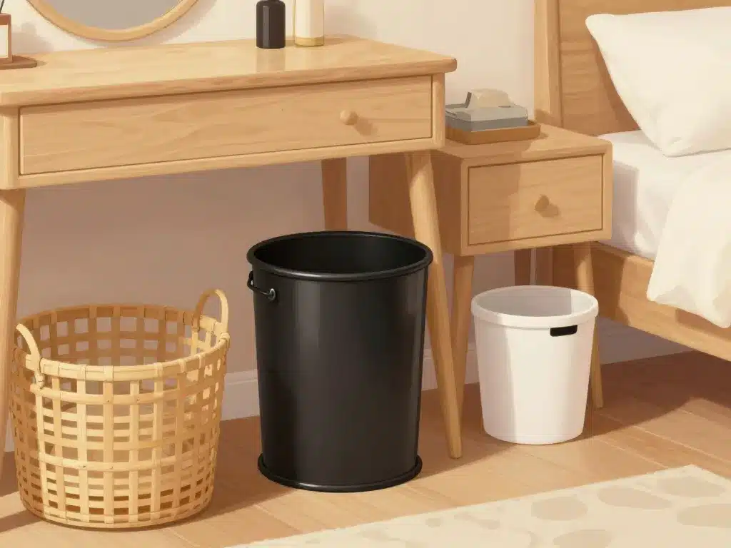 poubelle chambre assortie à la décoration intérieure