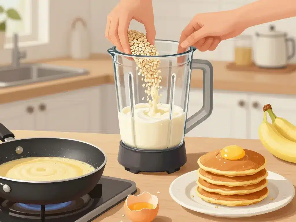 recette pancake flocon d'avoine peu calorique ingrédients et préparation