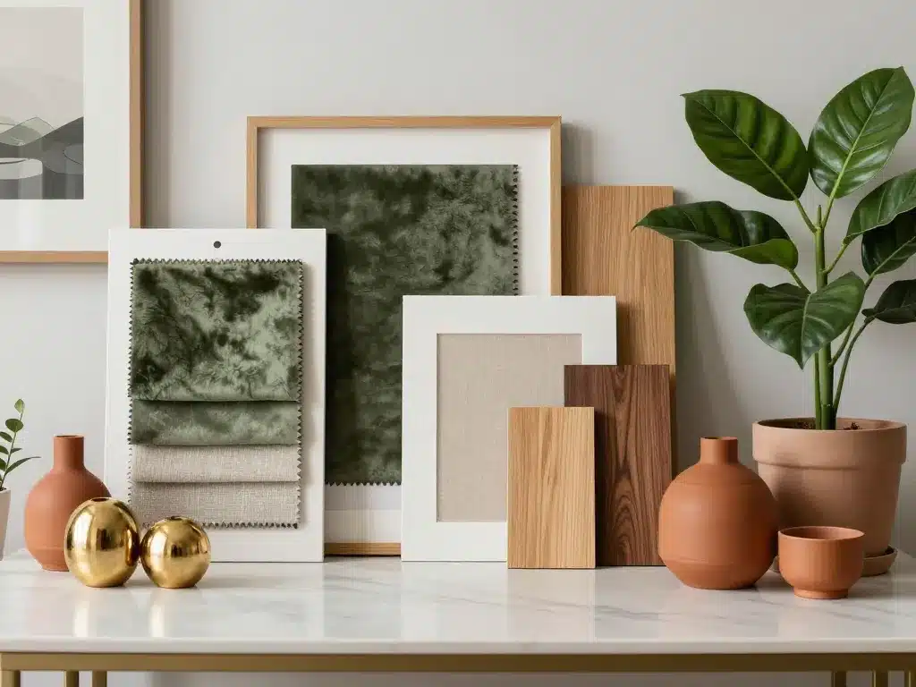 Salon kaki inspirations matières couleurs