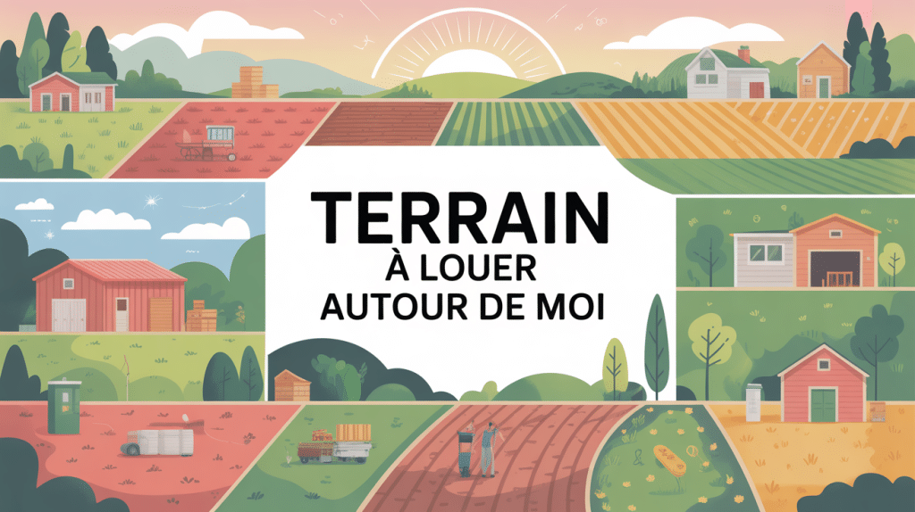 Illustration terrain a louer autour de moi tous types