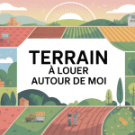 Illustration terrain a louer autour de moi tous types