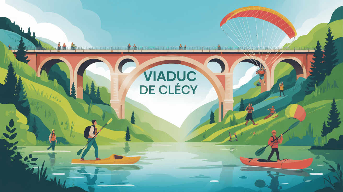 viaduc de clécy vallée orne vue activités