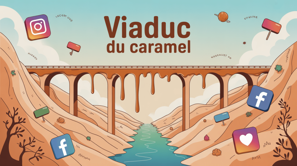 illustration du viaduc du caramel phénomène internet