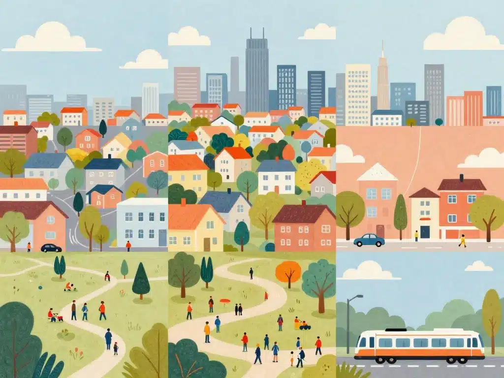 Ville idéale segments qualités urbaine