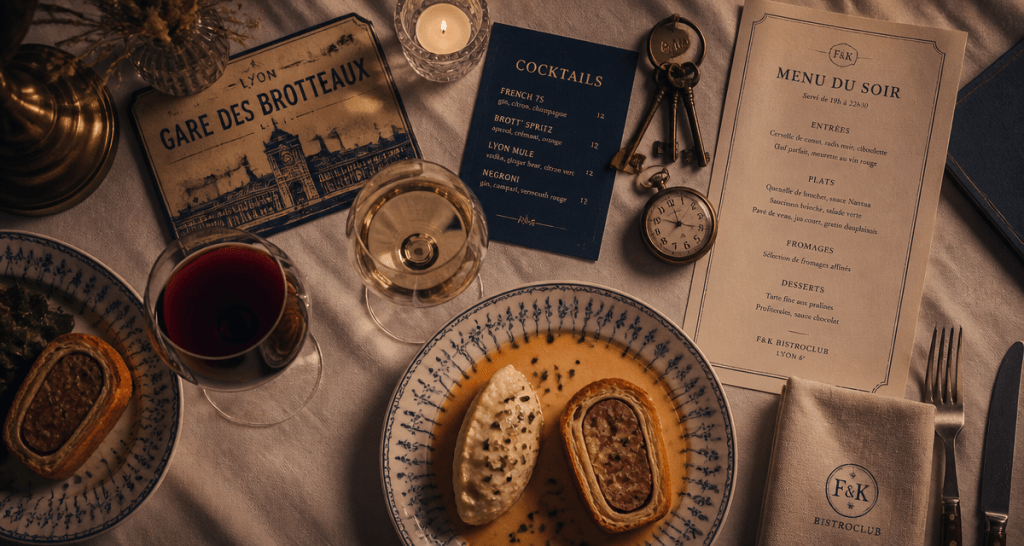 avis sur f&k bistroclub table dressée lyon