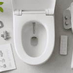 bidet toilet bidet accessoires sur plan de toilette moderne