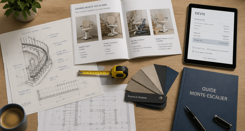 comparatif monte escalier plans devis accessoires