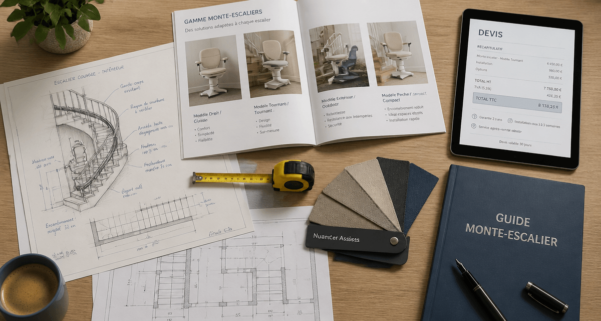 comparatif monte escalier plans devis accessoires