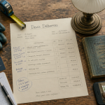 devis debarras sur bureau avec objets