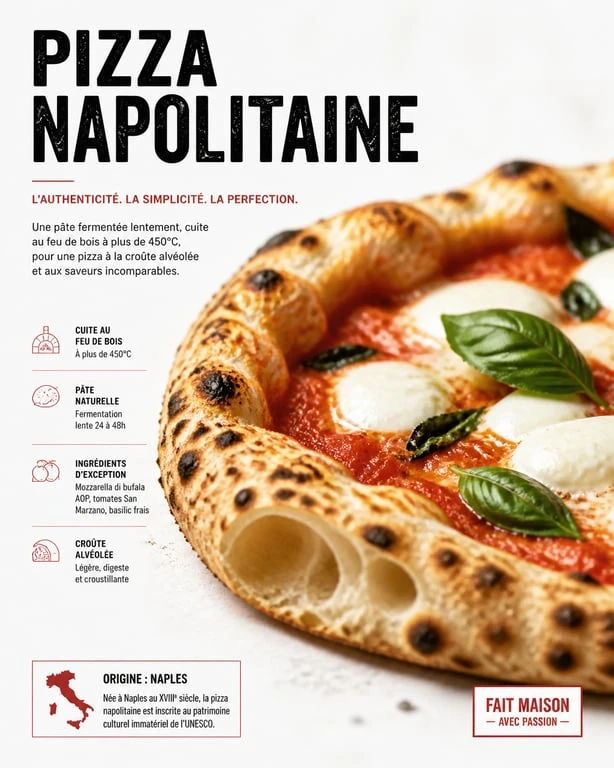 Pizza napolitaine artisanale, l'une des meilleures pizzas à Lyon