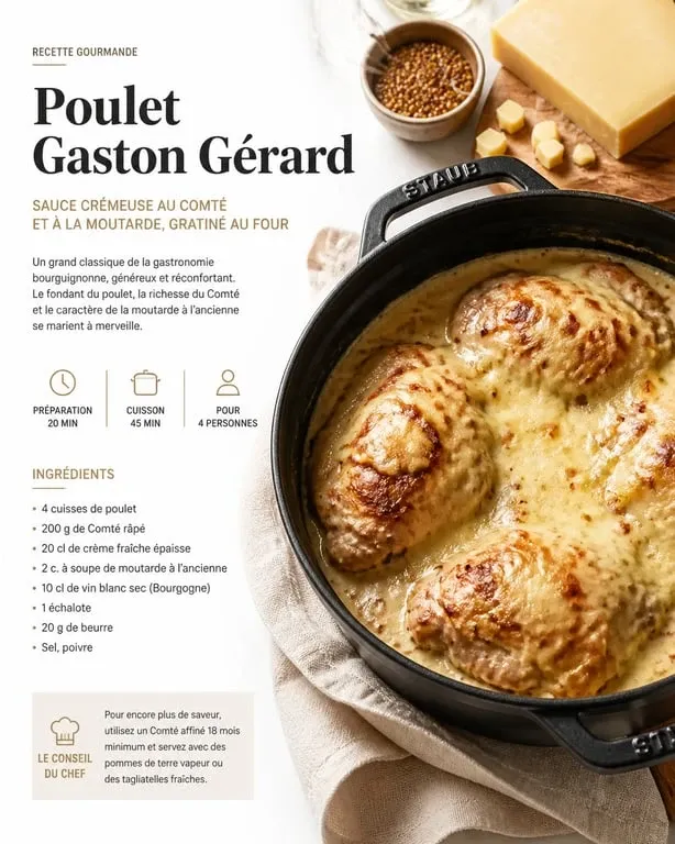 Poulet Gaston Gérard façon Cyril Lignac dans sa cocotte