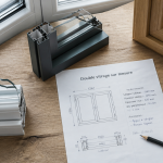 fenetre double vitrage sur mesure échantillons et prise de mesures