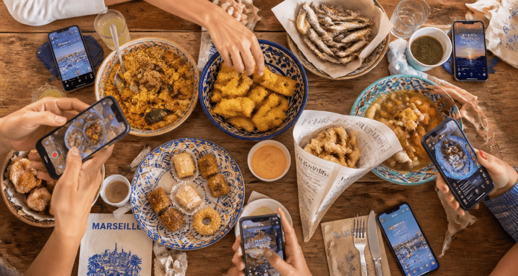 influenceur food marseille table plats stories