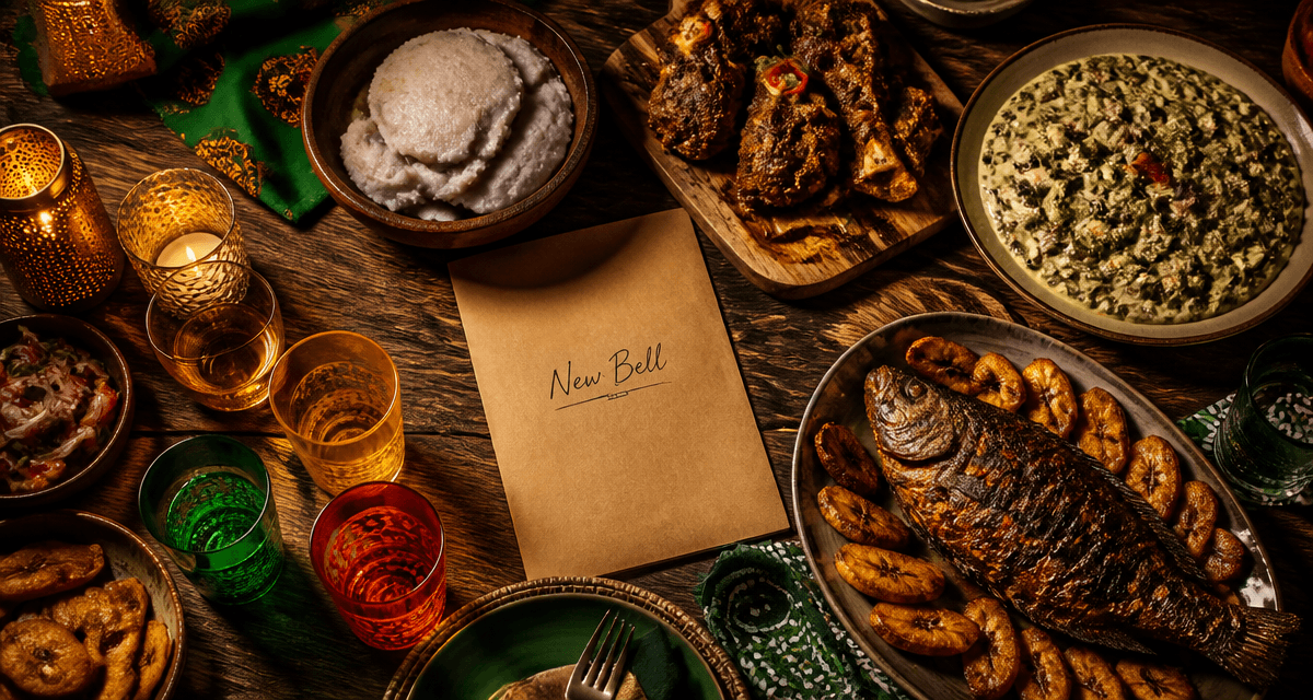 le new bell restaurant africain table plats camerounais