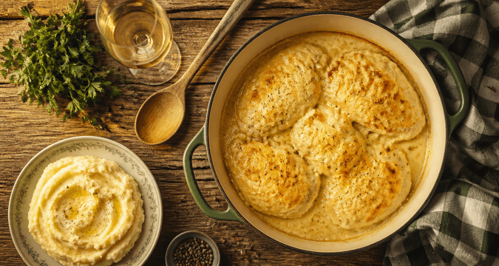 recette poulet gaston gérard cyril lignac cocotte gratinée