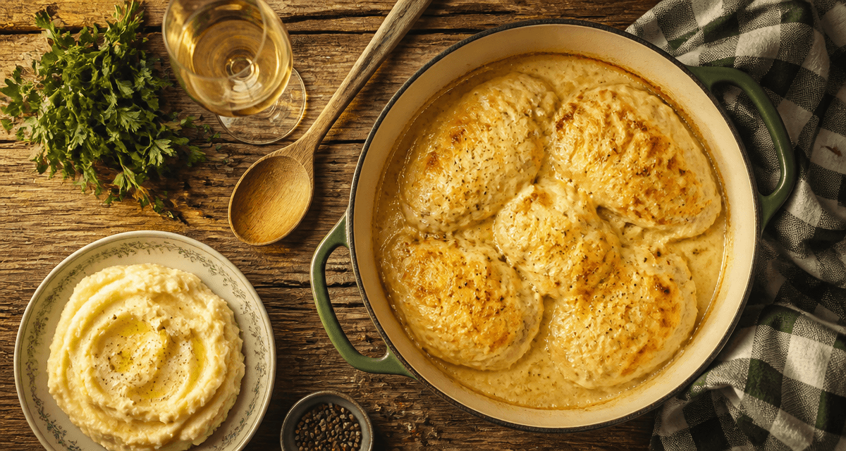 recette poulet gaston gérard cyril lignac cocotte gratinée