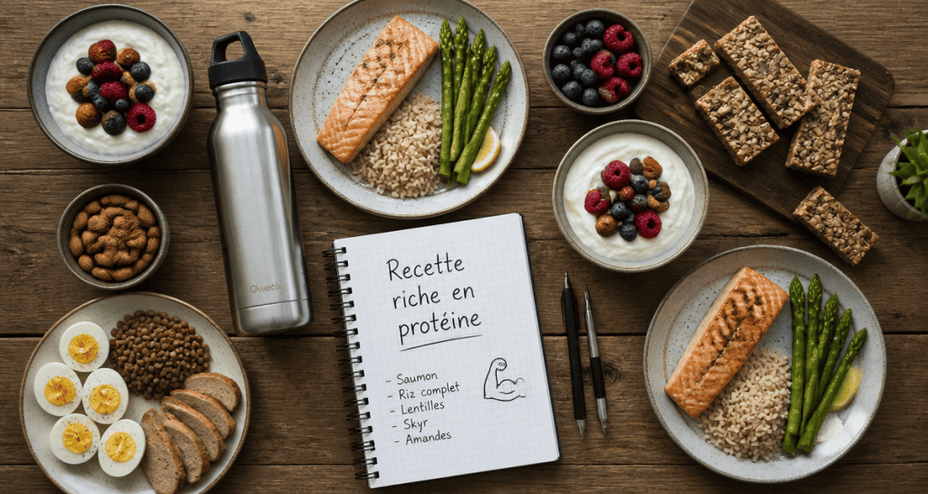recette riche en proteine musculation table
