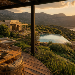 villas à louer en corse villa contemporaine piscine mer