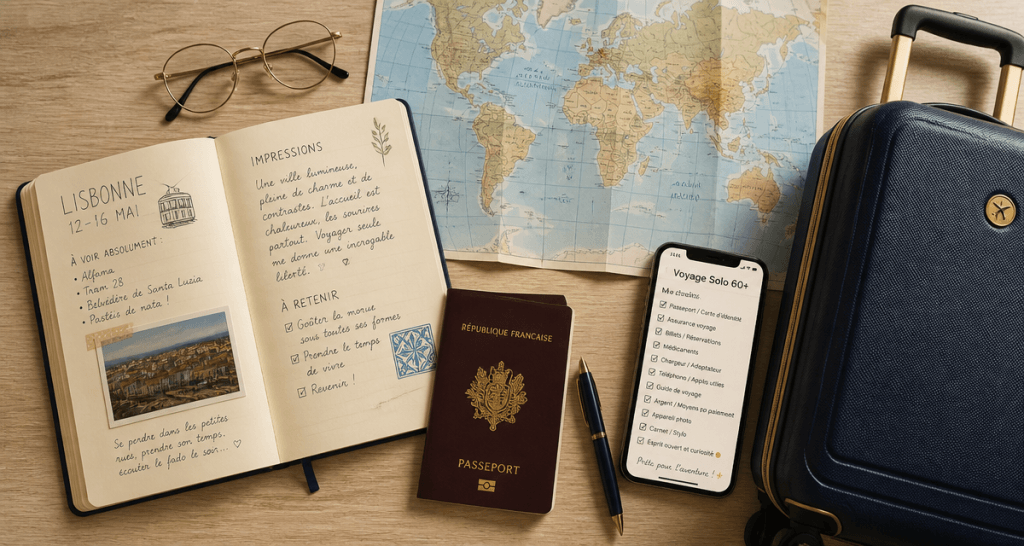 voyages organisés pour personnes seules 60 ans carnet valise checklist