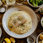 accompagnement pour cabillaud risotto beurre blanc et légumes