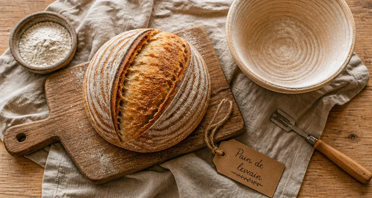 Au vieux petrin : pain de levain Banette artisanal à Lyon, banneton et farine