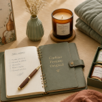cadeaux femme originaux disposés sur table