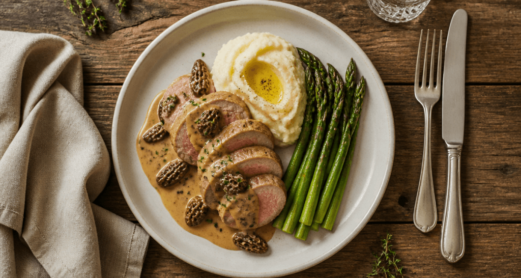 recette filet mignon de veau gastronomique assiette gourmande