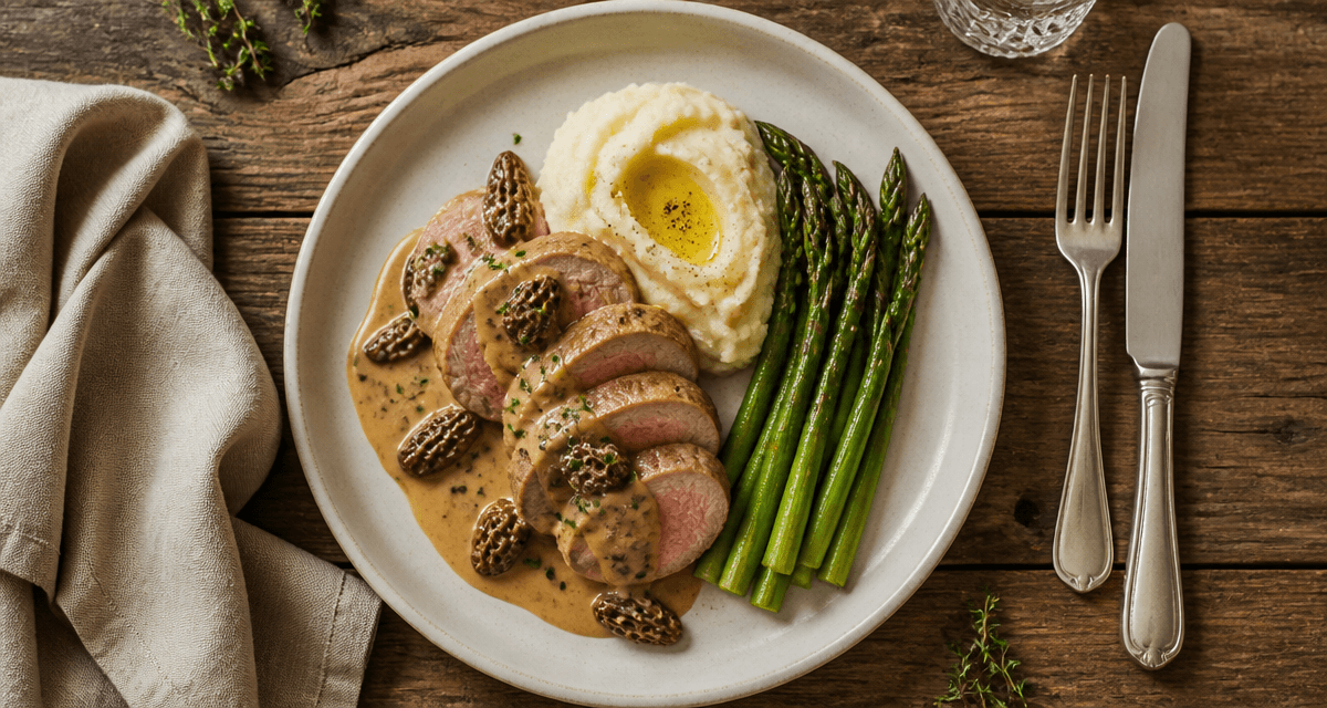 recette filet mignon de veau gastronomique assiette gourmande