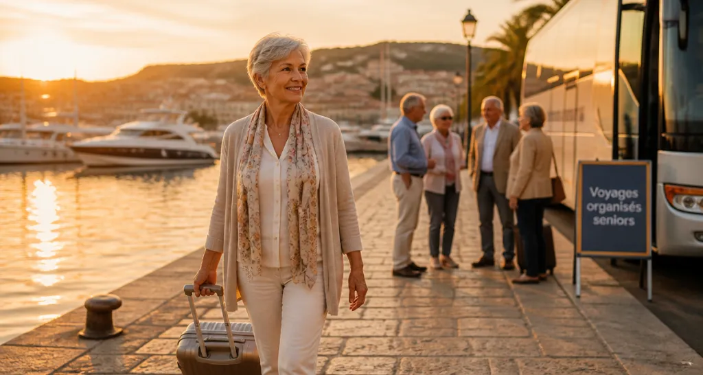 voyages organisés pour personnes seules 70 ans femme senior port