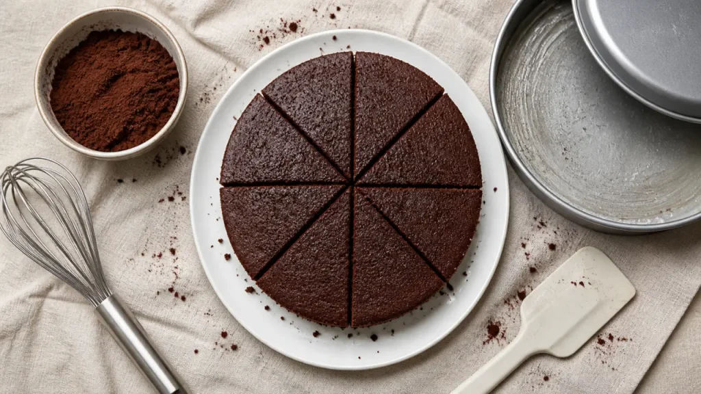 180°C, blancs en neige et cacao non sucré : la base d’un gâteau au cacao moelleux