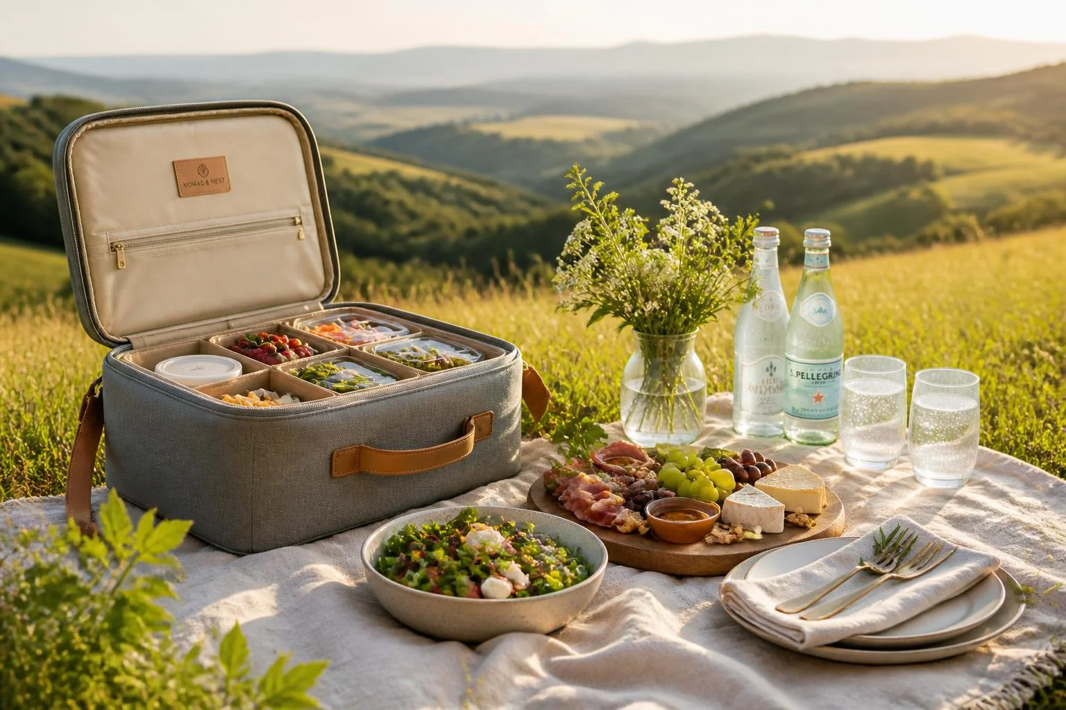 Pique-nique gastronomique : menu raffiné et léger