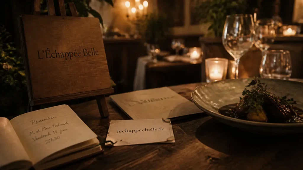 restaurant l'echappée belle : menu et réservation