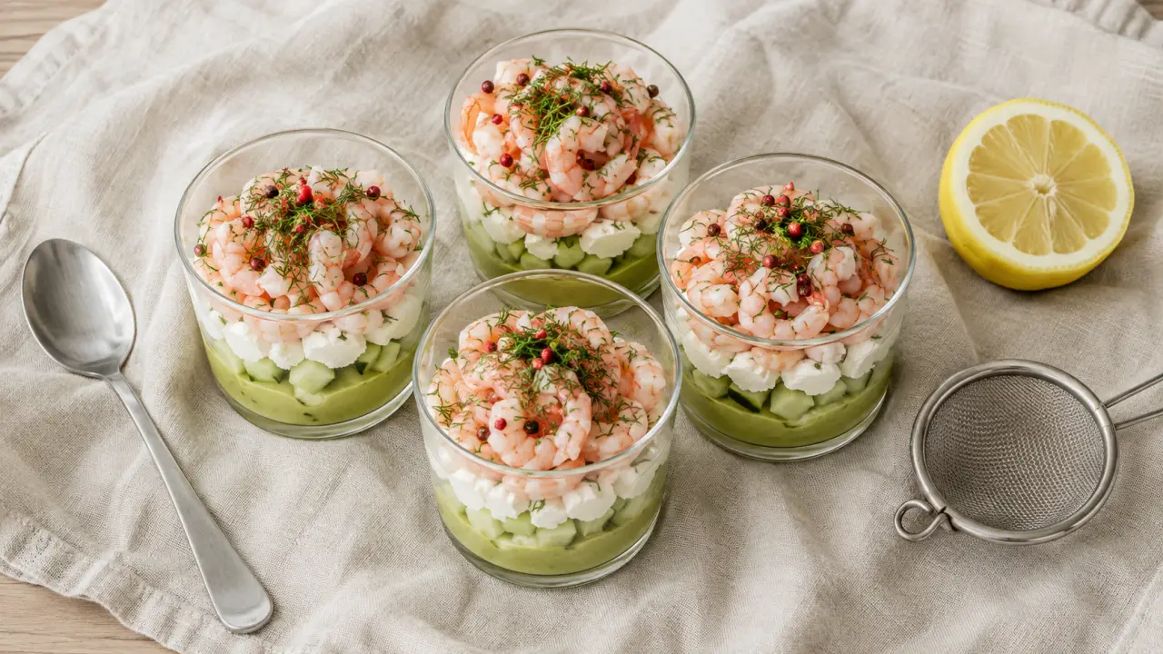 Entrées froides : 4 verrines faciles pour buffet