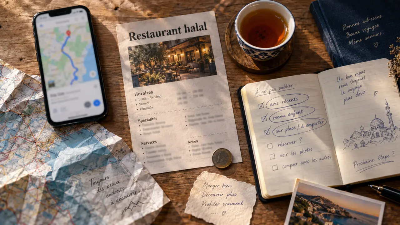 Halal restaurant à proximité : 6 vérifications avant de réserver