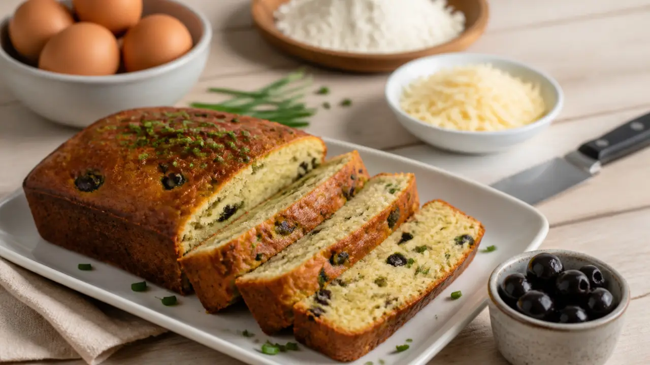 Recette salé : cake salé facile, tranche moelleuse