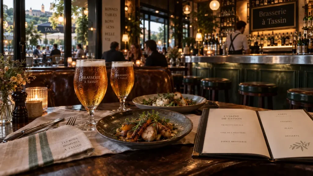 Brasserie à Tassin : comparez l’ambiance, la carte et la réservation