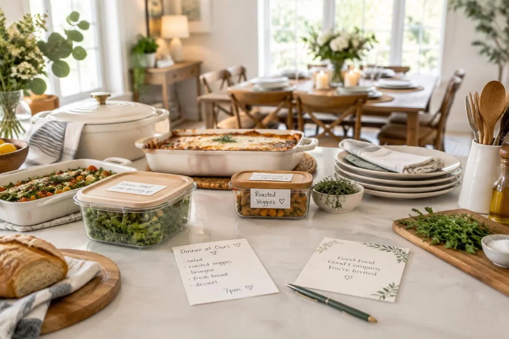 Recevoir toute la famille sans stress : préparez le repas à l’avance et profitez de la soirée